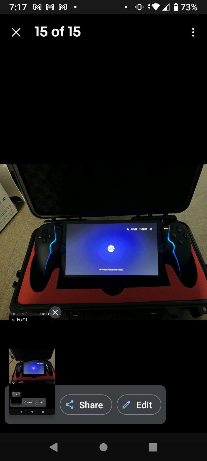Sony PlayStation Portal Remote Player Midnight Black - W Protective Case