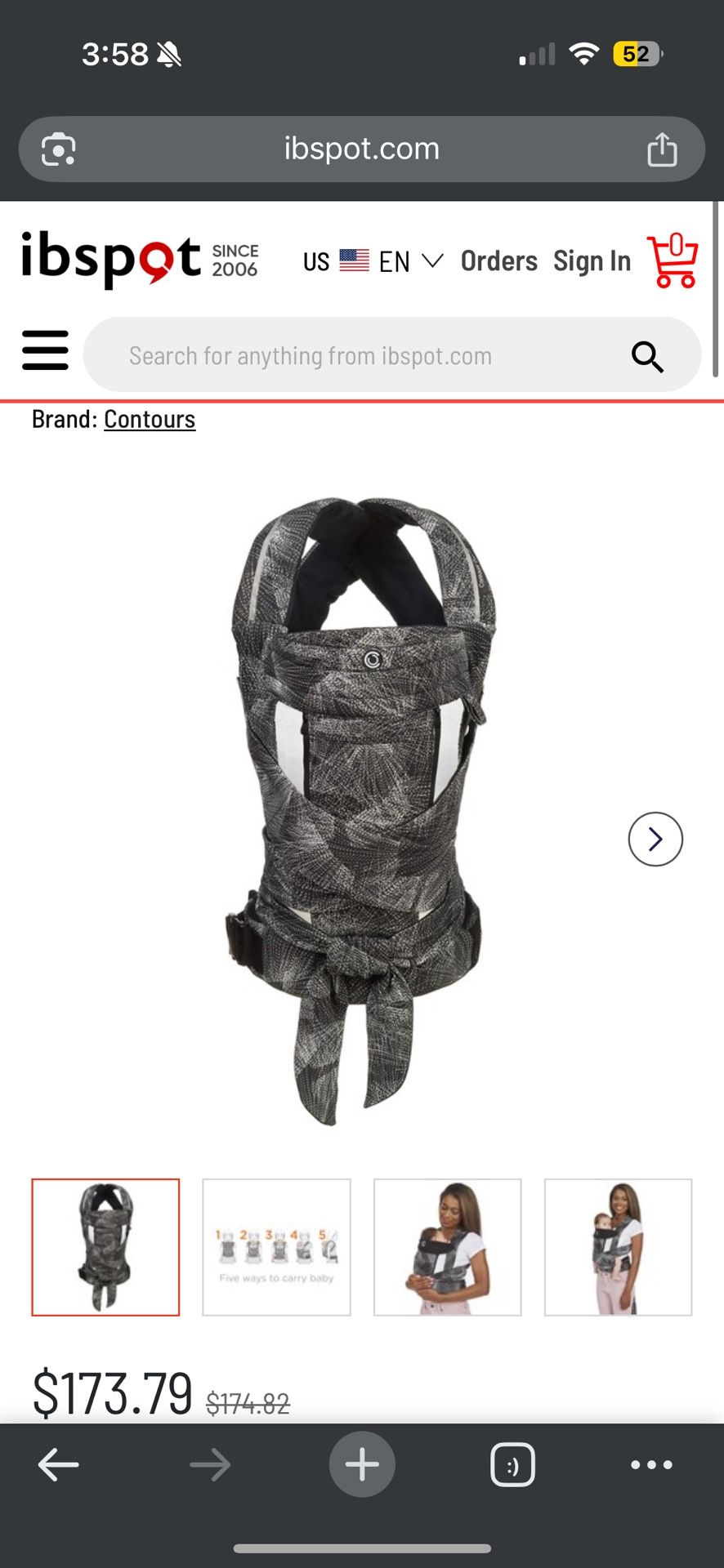 Baby Wrap By Contours 