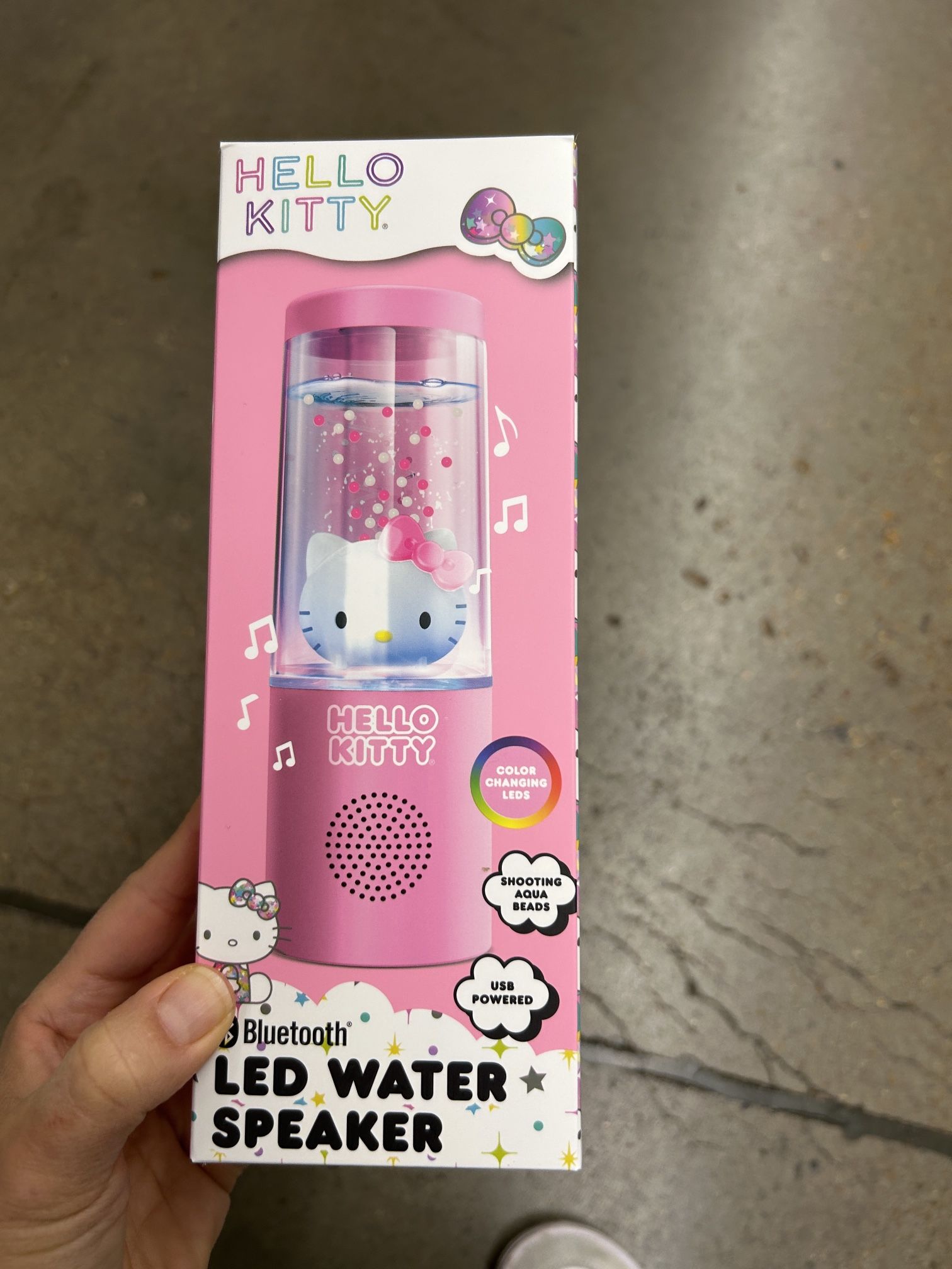 NWT Hello Kitty Bluetooth LED Water Speaker