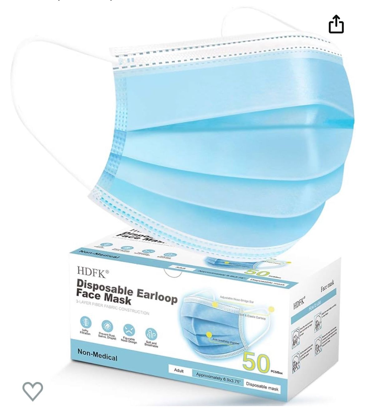 NOW I Sell/ Vendo AHORA 40 Boxes of 50 face mask