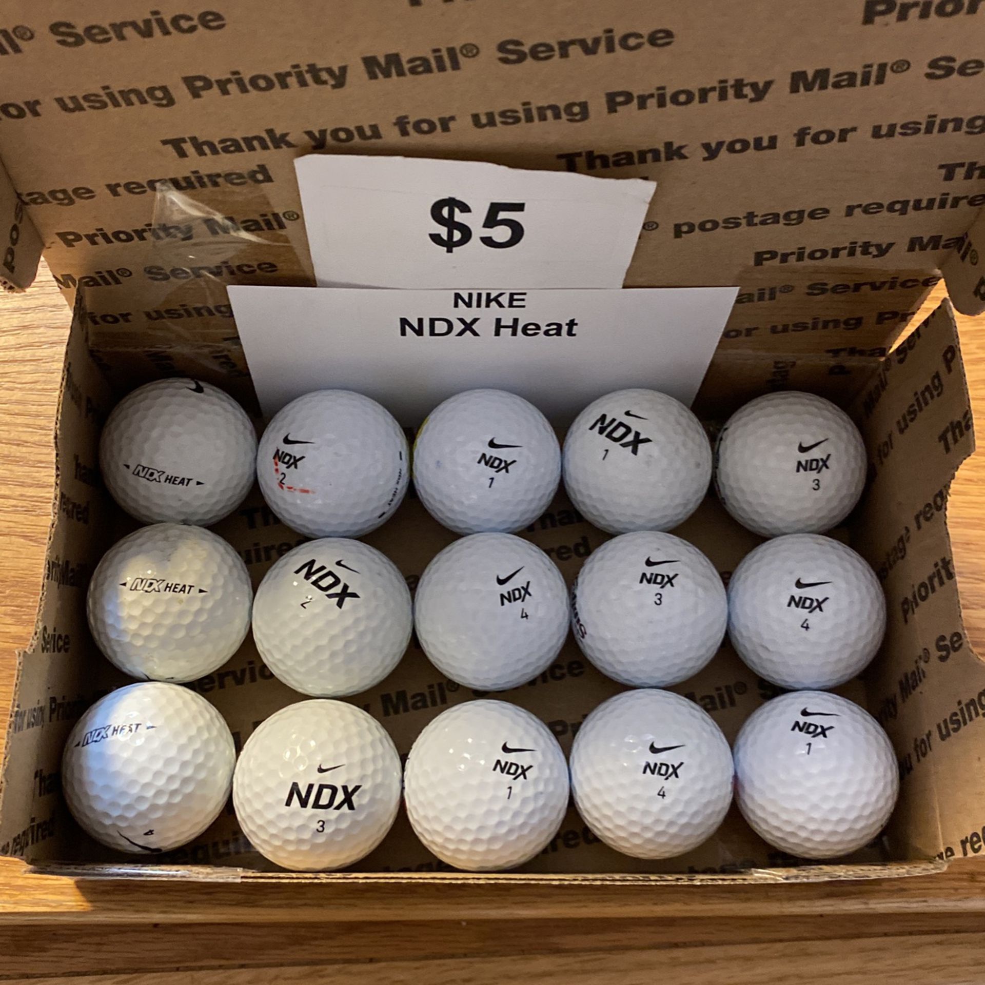 15 Nike NDX Heat Golf Balls @33 Cents for Sale in Lake Worth, FL -