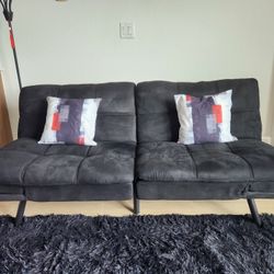 Memory Foam Futon Black