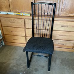 2 Black Modern Chairs 