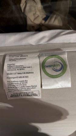 Baby crib mattress