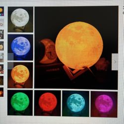 3D print MOON LAMP With Stand