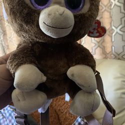 Ty beanie Baby Monkey Back Pack
