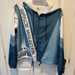 Disney Space Mountain Windbreaker Jacket coat - women’s size Small - Clothes Simi Valley