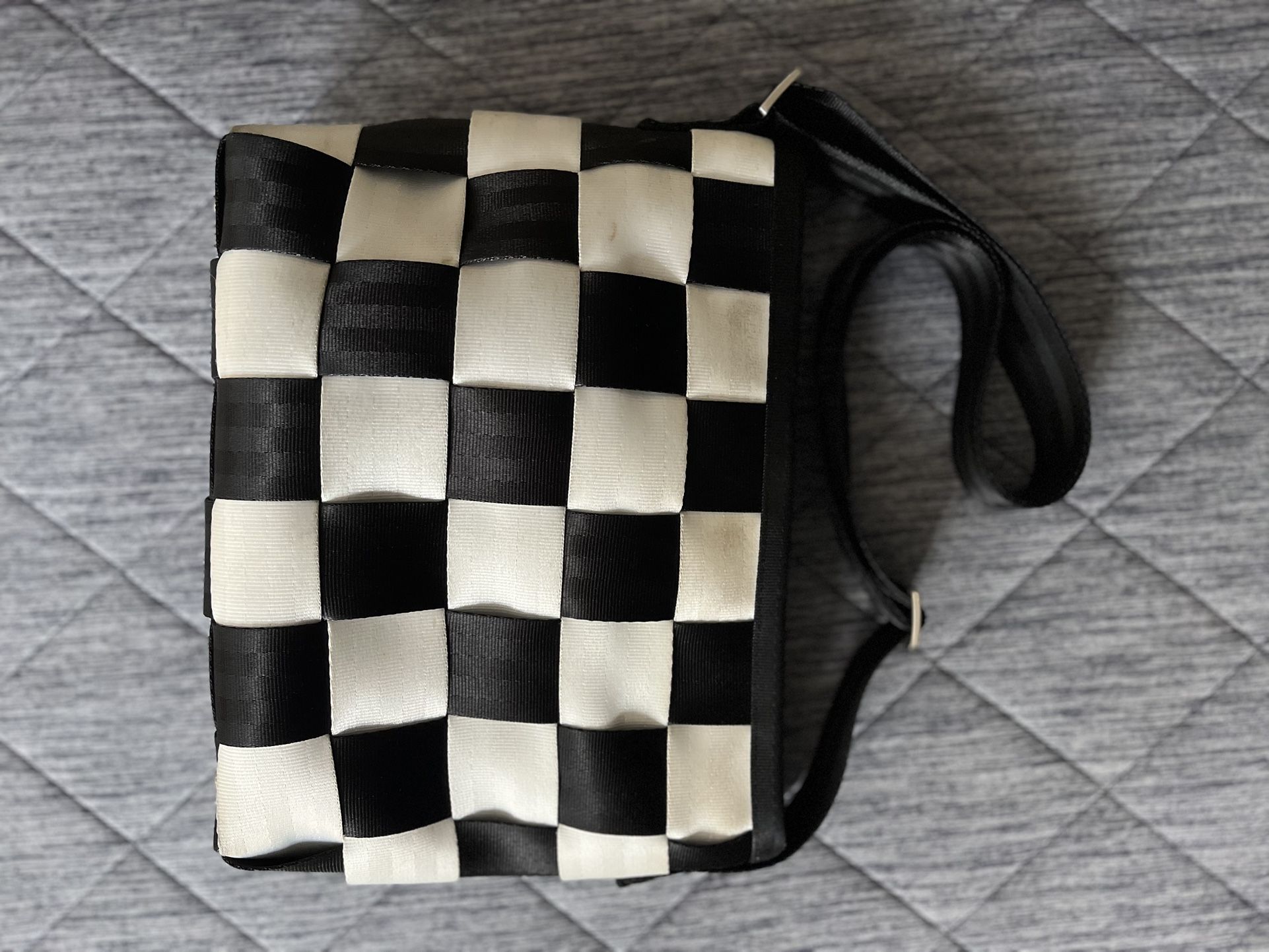 Seatbelt Purses $75 ea Tan & Blk/Wht