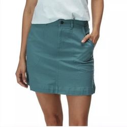 Patagonia Women’s Stand Up Skirt Tasmanian Teal 58285 Organic Cotton Size 18 nwt