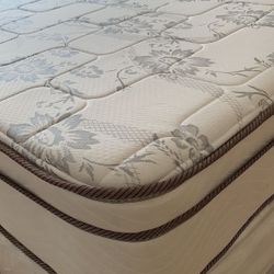 New Queen Mattress And Box Spring 2 Pc Bed Frame Is Not Included 
