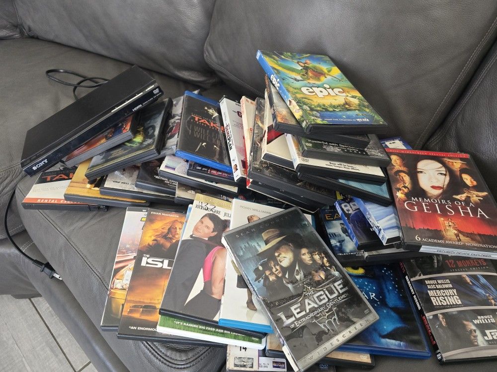 movies and a DVD included 50 for everything