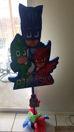 Pj mask centerpieces and pop stands