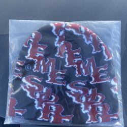 Supreme Gothic outline beanie (black) SS26