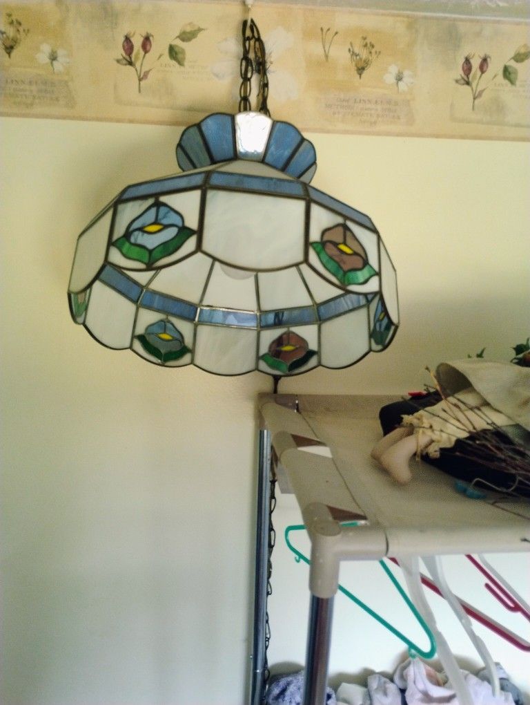 Stained Glass Vintage Ceiling Light