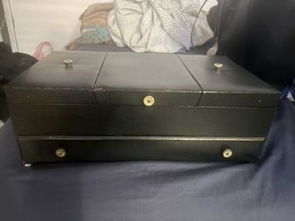 Black Jewelry Box with Drawer