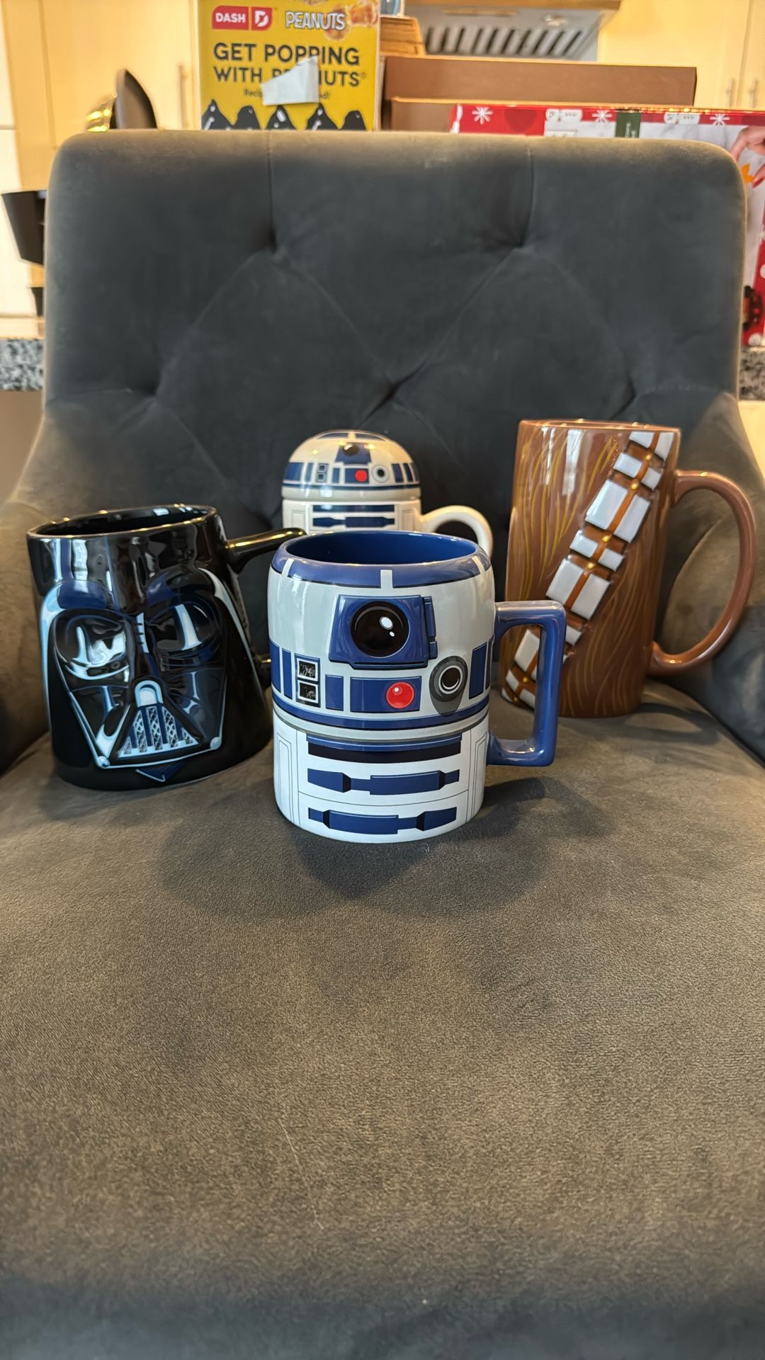 Star Wars Disney World Mugs- Brand New - Chewbacca Darth Vader R2-D2