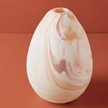 Marble Swirl Ceramic Vase