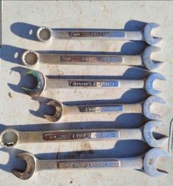 6pc CraftsMan Toot Wrenches Sizes Pictured