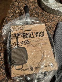 10”” Cast Iron Grill Pan