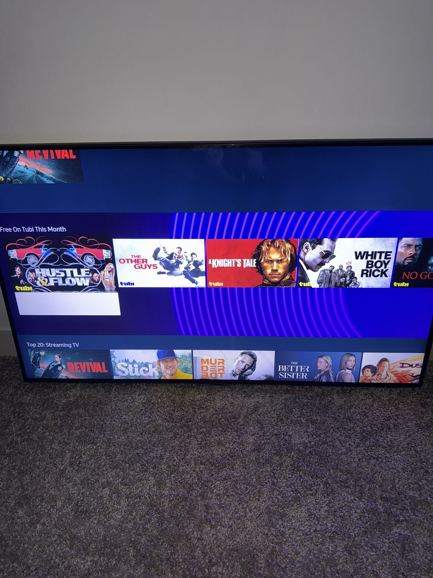 45 inch Samsung 4k Smart TV