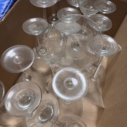 Wine And Martini Glasses 