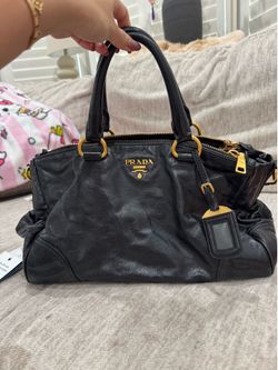 Authentic Prada Vitello Shine Satchel