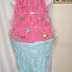 Halloween Cupcake Girl Costume Girl Size (4-10) $5