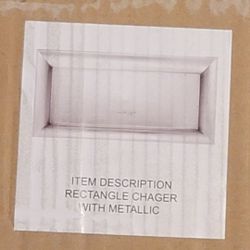 Rectangular Metalic Chargers