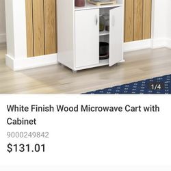 Microwave Cabinet Cart 