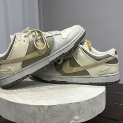 NIKE Dunk Low SE "Light Bone Dark Stucco" Women's Size 12 Mens 10.5 FZ4341-100
