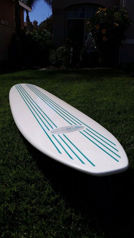 Classic 1960-62 Phil Longboard. Old Gidget movie Surfboard. Restored.