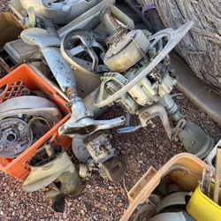 Vintage Johnson Outboard Motor Parts Enough To Make 3 Motors 
