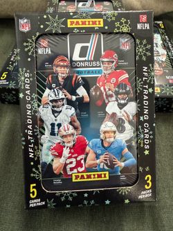 NFL - 2024-2025 Panini Donruss Football Holiday Tin | 3 Packs