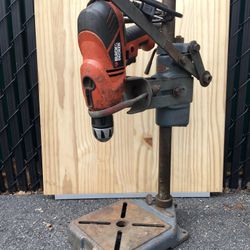 Vintage Craftsman Drill Press Stand + A Drill