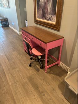 Desk and chair