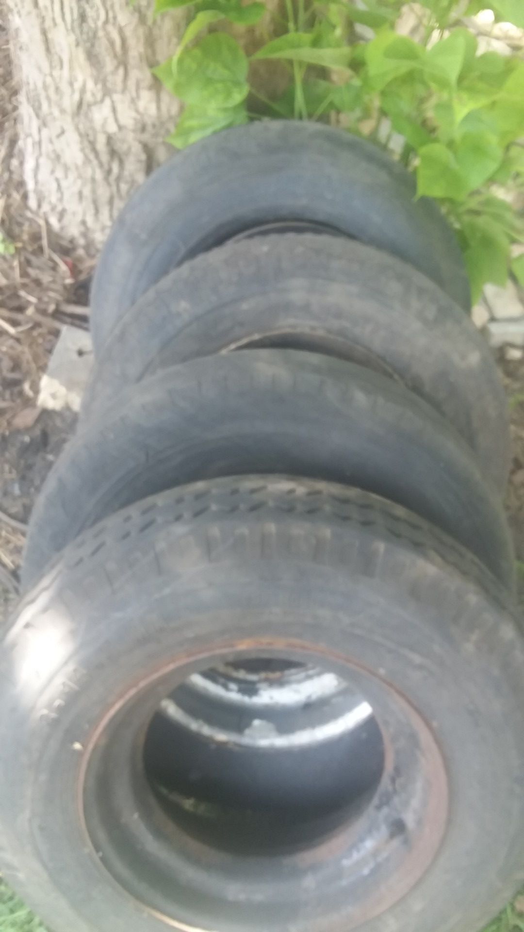 Mobil home axle rim and tires