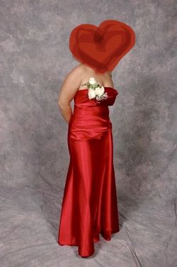 red prom dresses near me Deep V-Neck Red Prom Party GownsFloral Lace Appliques Split Front Party Dress