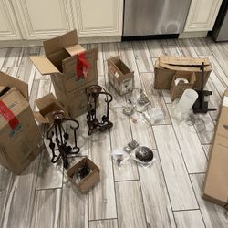 6 Separate lighting fixtures