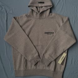  Essentials Fear of God Dark Oat Hoodie – Medium – New 