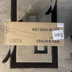 52" Low Profile Flush Mount Ceiling Fan with Light & Remote