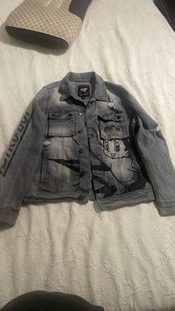 Astro Boy Gray Denim Graphic Jacket size small