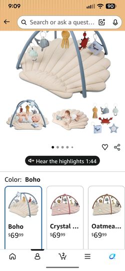 Blissful Diary Shell Baby Play Gym Mat