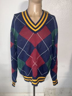 New Levis Stay Loose V-NECK SWEATER Mens Oversized Fit Multi Color Sz XS