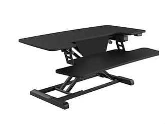 FlexiSpot 40"W Electric Adjustable Standing Desk Converter, Black