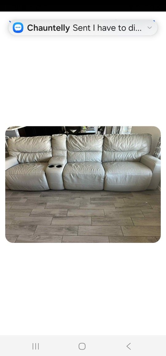 Living Space Renaldo Power reclining modular Sofa and Loveseat