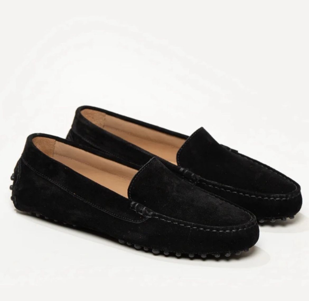 M.Gemi The Felize black suede driving loafer moccasin 36.5