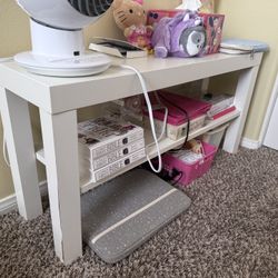 IKEA Small White Shelf, Bookshelf, Nightstand, Table Adults Kids Good Condition 