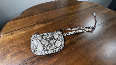 Zara Snakeskin Print Fanny Pack  Waist Belt Bum Crossbody Bag