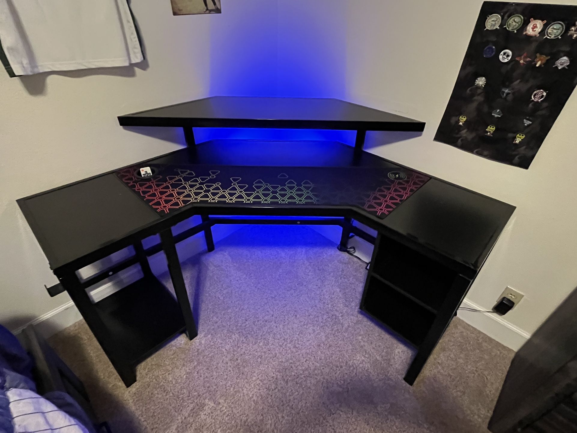 Gaming Desk With LED Lights