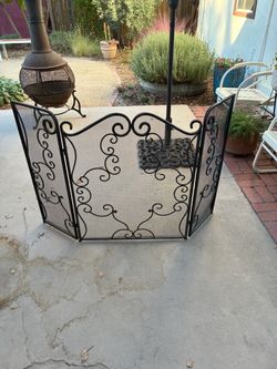 Metal Fireplace Screen